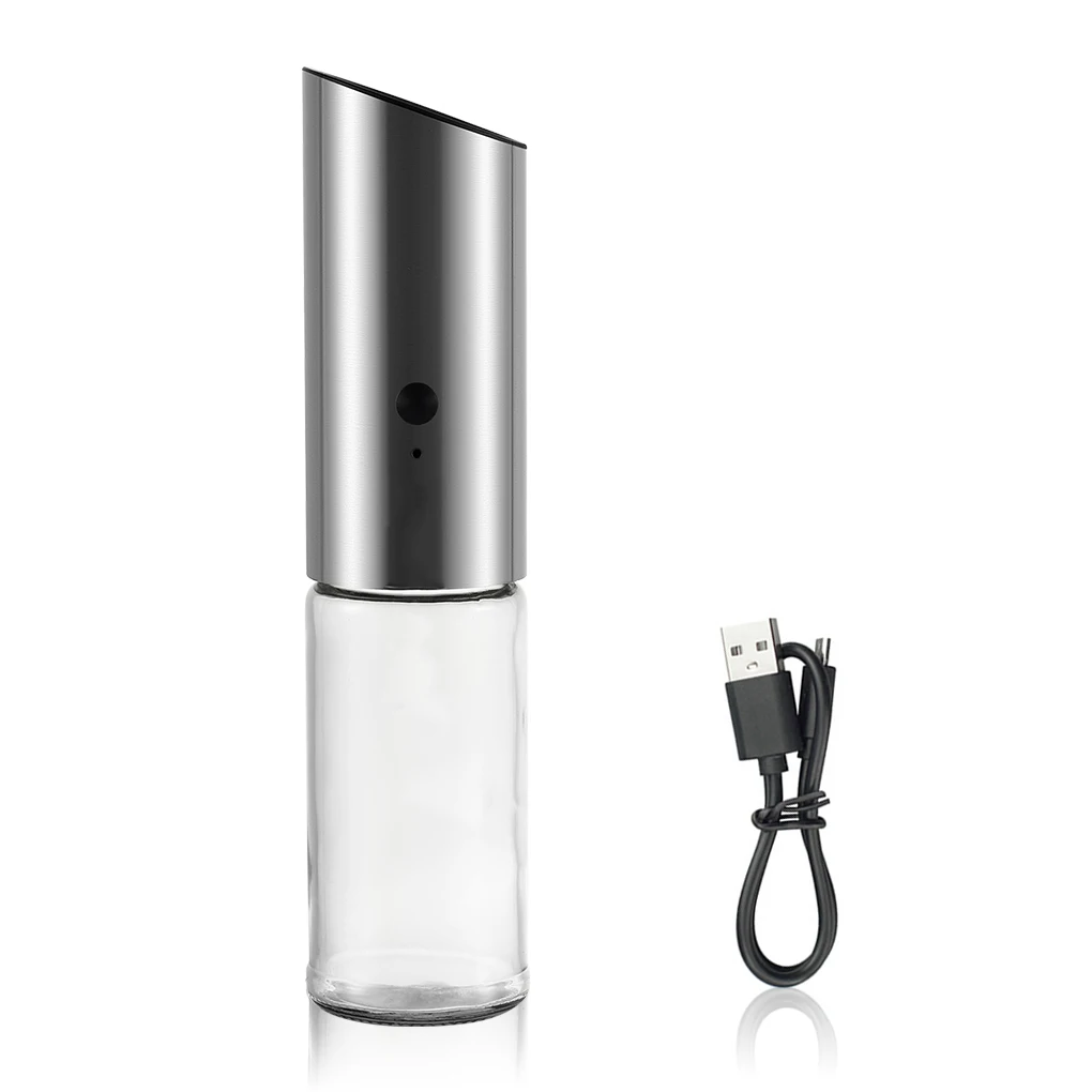 

Electric Salt Pepper Grinder USB Rechargeable Pepper Mill Adjustable Coarseness Automatic Spice Milling Machine Kitchen Tool