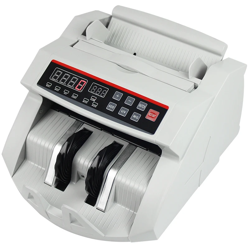 Money Bill Counter 1000 PCS/min 80W Currency Cash Counting Machine UV MG Counterfeit Detection with LED Display