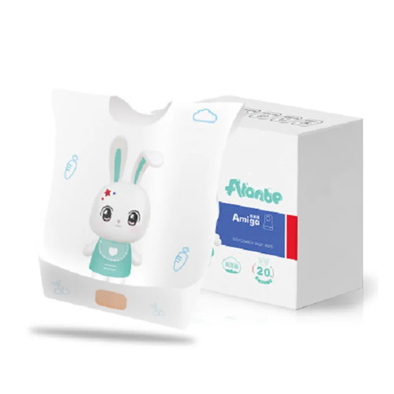 20 шт./компл. портативные детские нагрудники для кормления слюнявчик бумажные