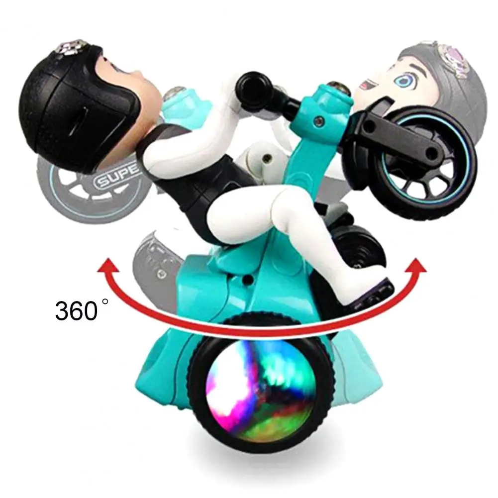 Электрический трюк вращающийся трехколесный велосипед игрушки детский подарок