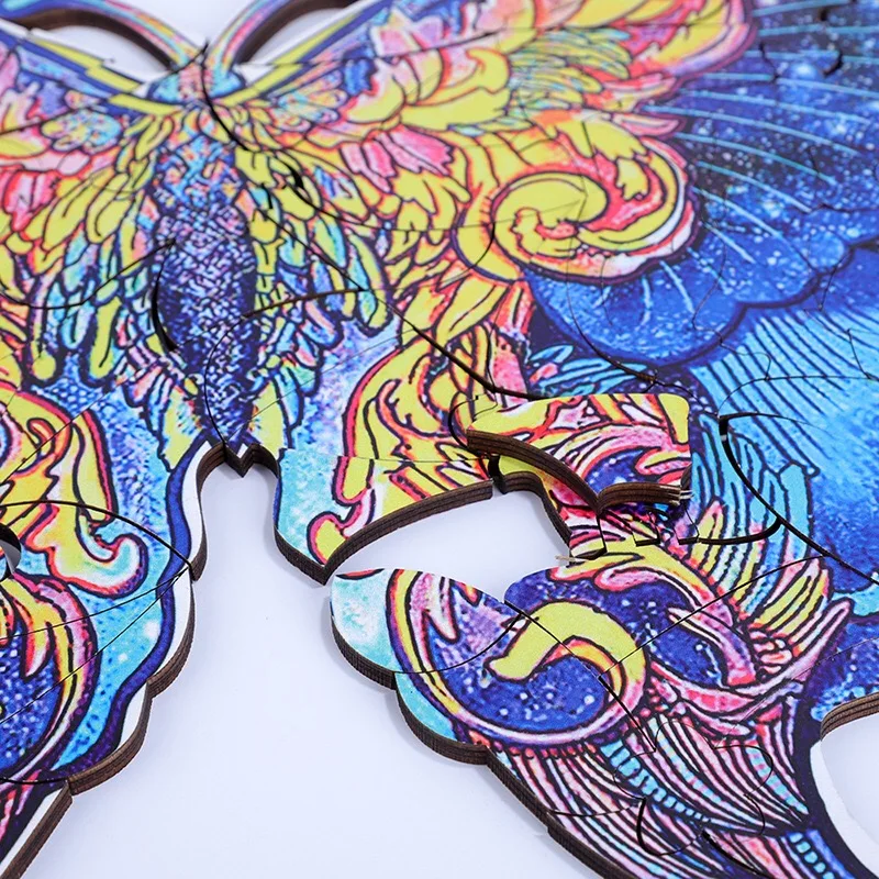 Деревянный пазл небольшого размера уникальная форма пазлы-красивое животное для