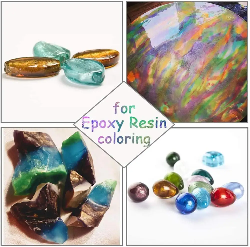 DEWEL 20 цветов Слюда Порошок блестящий порошок эпоксидная смола краситель