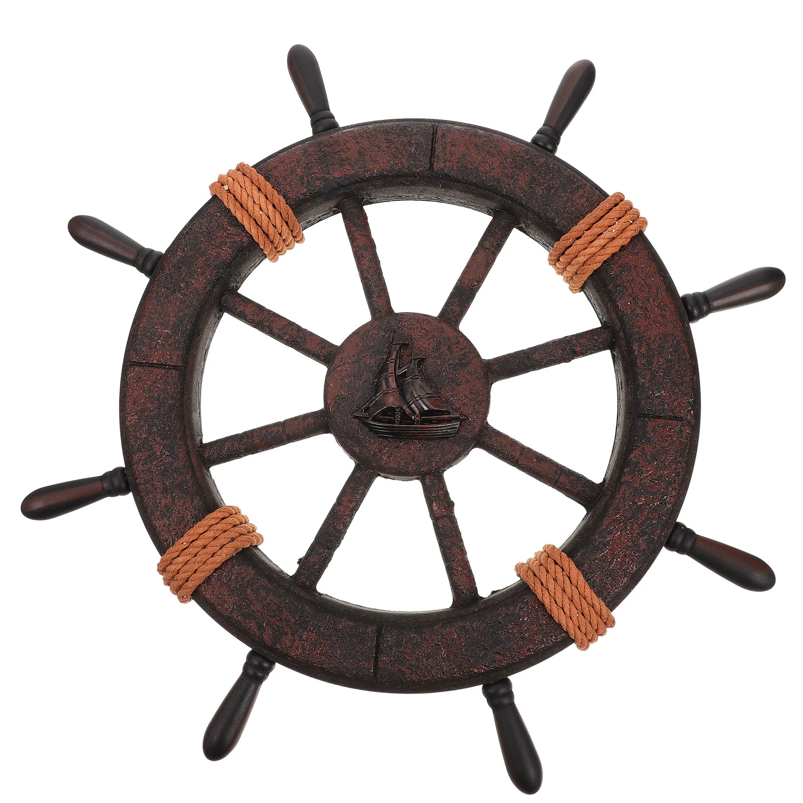 

1pc Nautical Style Rudder Wall Ornament Decorative Wall Hanging Ornament