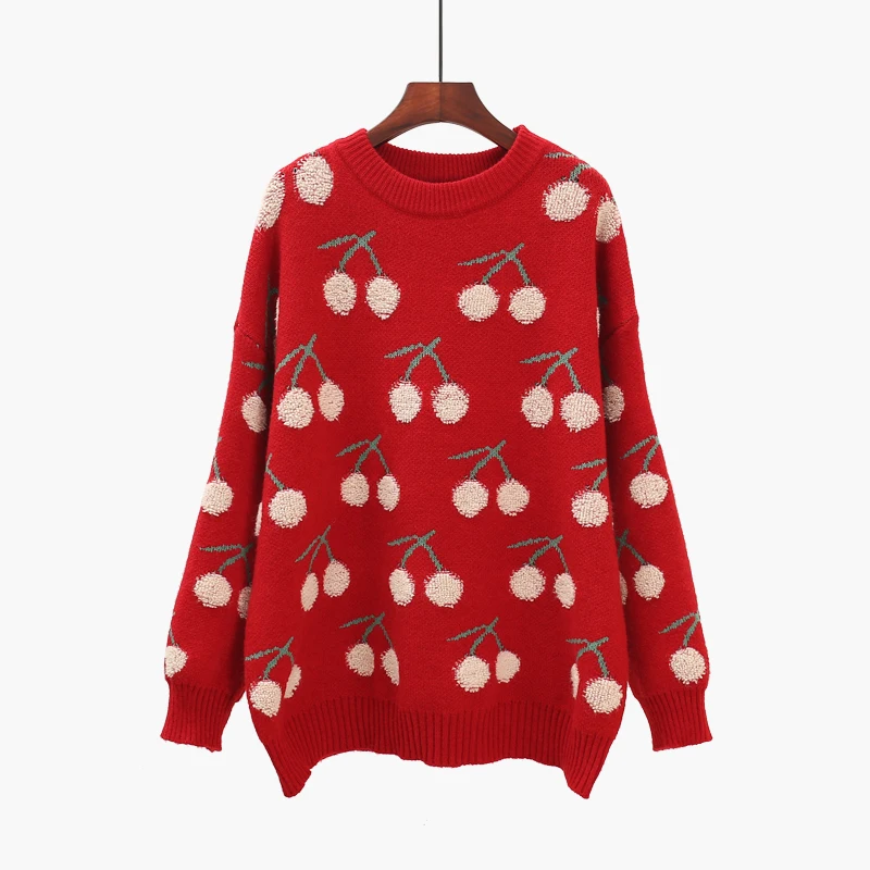 

VANOVICH Sweater Girl 2022 New Autumn and Winter Fashion Women Pullovers Sweaters Wild Long Sleeve Round Collar Women Clothing