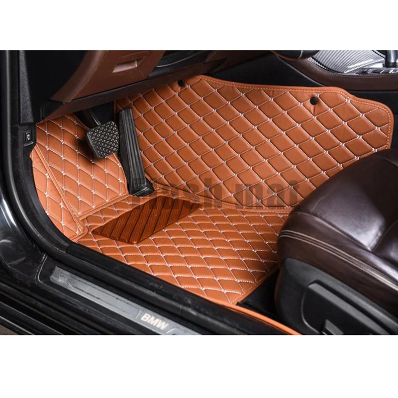 Кожаные коврики для пола в автомобиле Volvo XC90 XC60 S80 S40 S90 S60 242 V70 850 C30 CC V40 V90 XC40 Foot Styling.