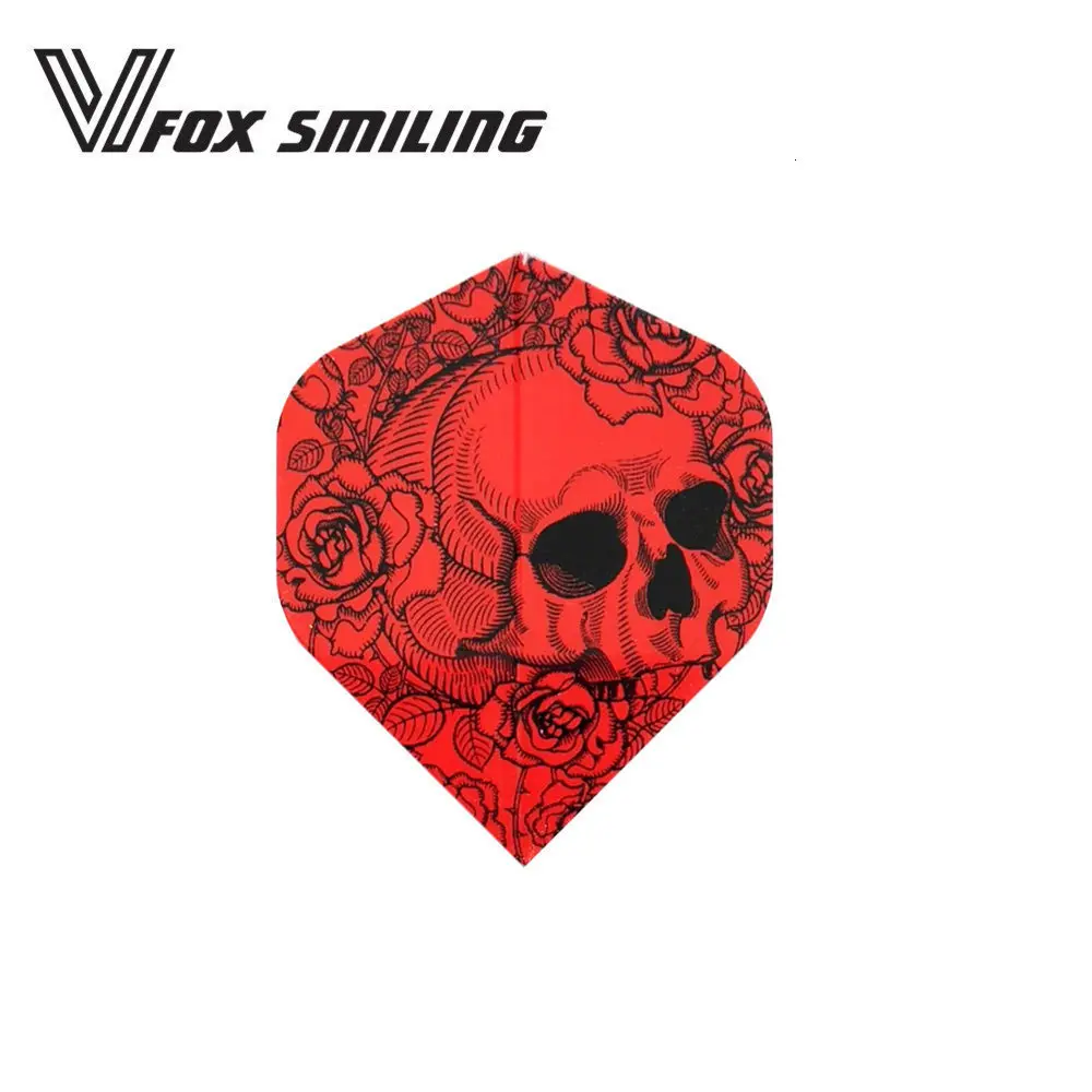 Лиса улыбающаяся 30 шт. 2D крутой Стандартный Дротика полет красивое перо дардос