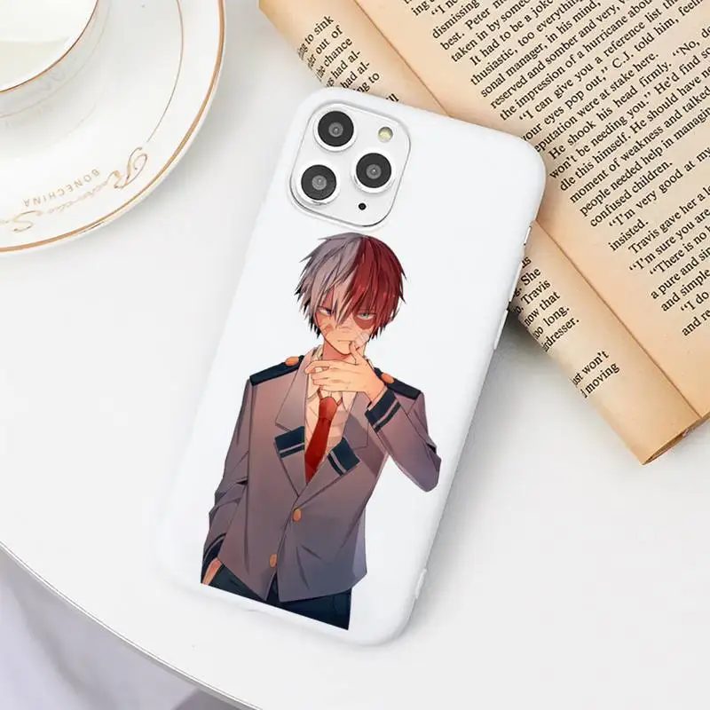 

My Hero Academia Shoto Todorok Phone Case Candy Color for iPhone 6 6S 7 8 11 12 XS X SE 2020 XR mini pro Plus MAX funda