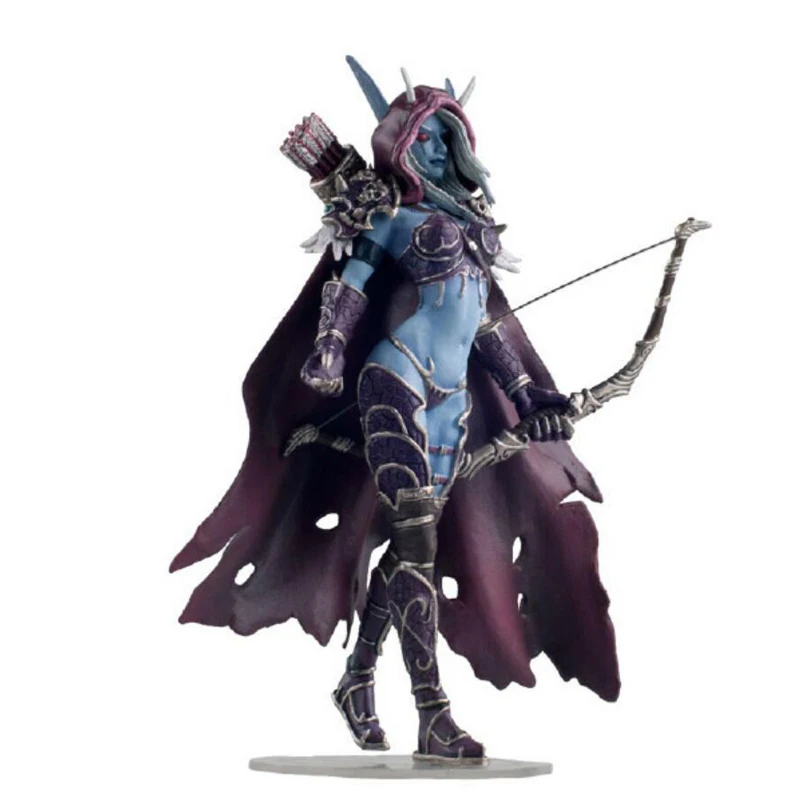 Коллекционные игрушки Sylvanas Windrunner queen ПВХ Аниме Фигурка стрельба из лука модель