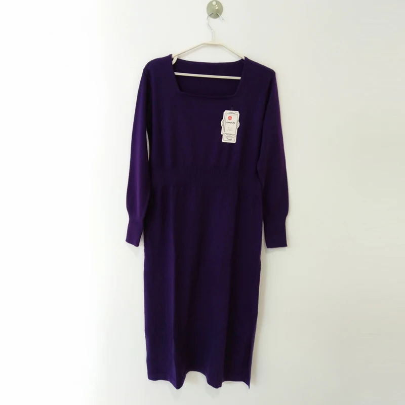 2019 Осень Зима Женское Новое вязаное кашемировое платье сексуальное облегающее с