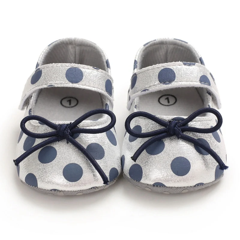 

WEIXINBUY Newborn Baby Shoes Prewalker Soft Bottom Anti-slip Shoes Footwear Classic Bow Princess Girl Cute First Walking Shoes