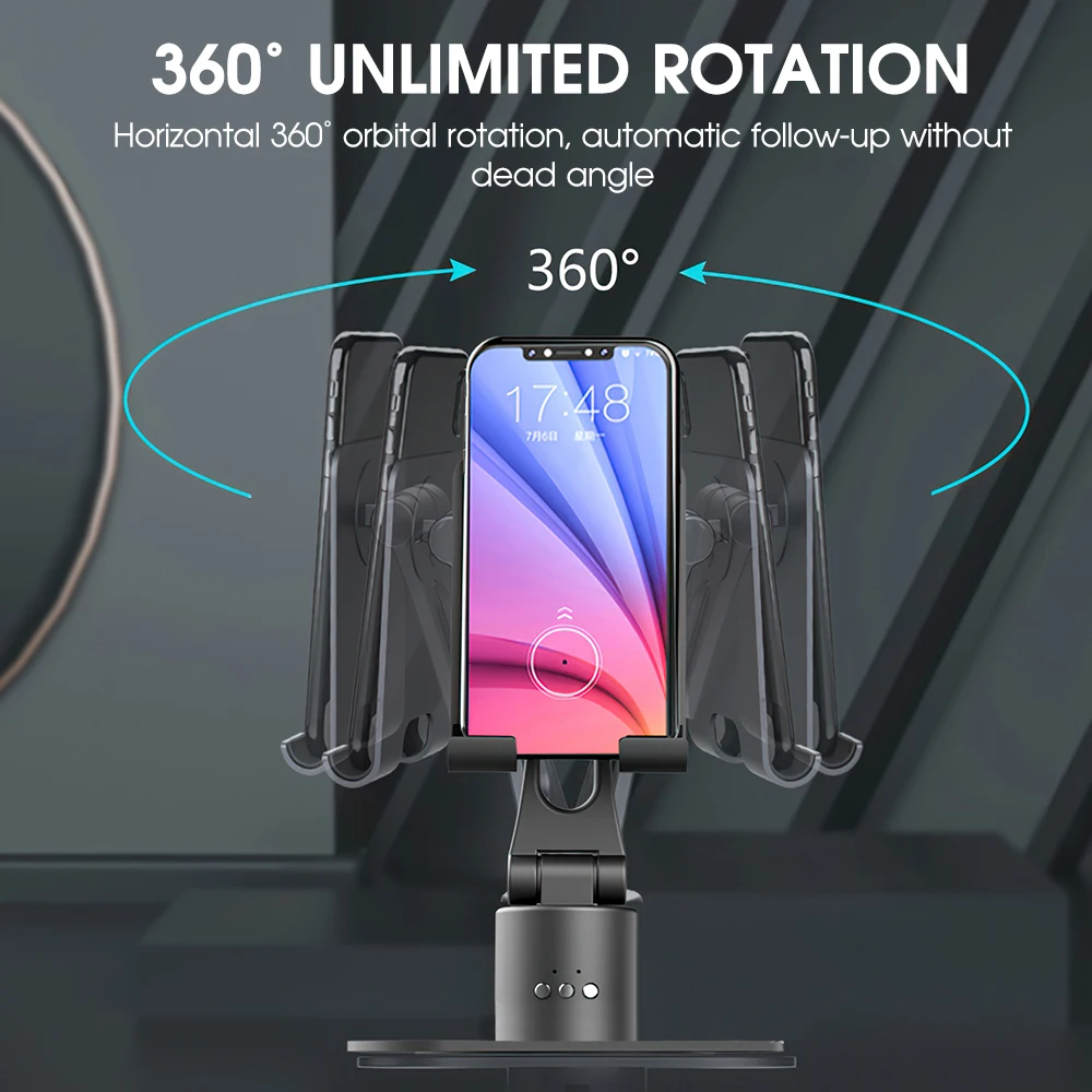 samtian smart ai face tracking phone holder mount stand for samsung s20 plus ultra note 10 mobile phone tablet desktop holder free global shipping