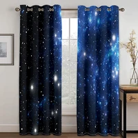cosmic galaxy printing star curtain living room bedroom curtain home decoration curtain adult childrens curtain