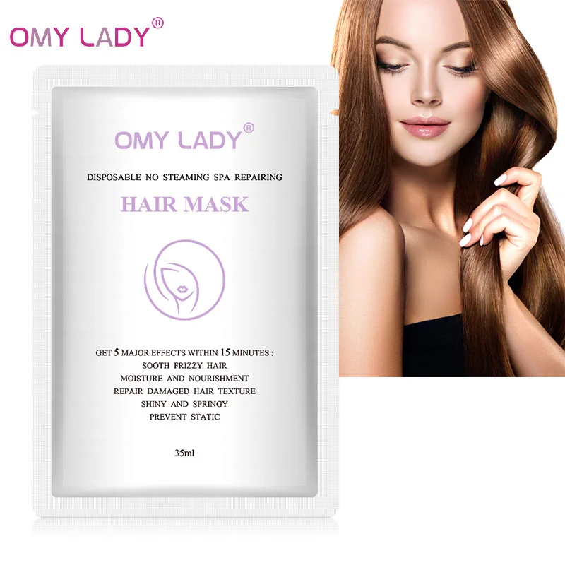 

OMY LADY Repair Damage Hair Root Hair Tonic Keratin Hair & Scalp Treatment Disposable No Steaming Spa Repairing Hair Mask 30ml