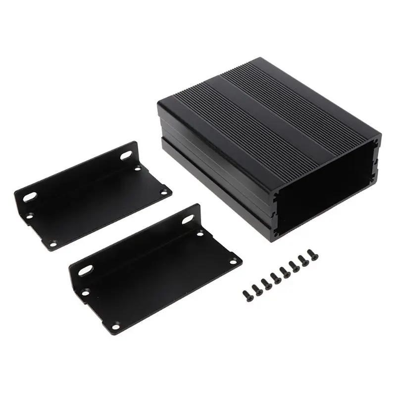 

Black 100x76x35mm Corrosion Resistant Aluminum Split Body Aluminum Box Enclosure Case Project Electronic DIY