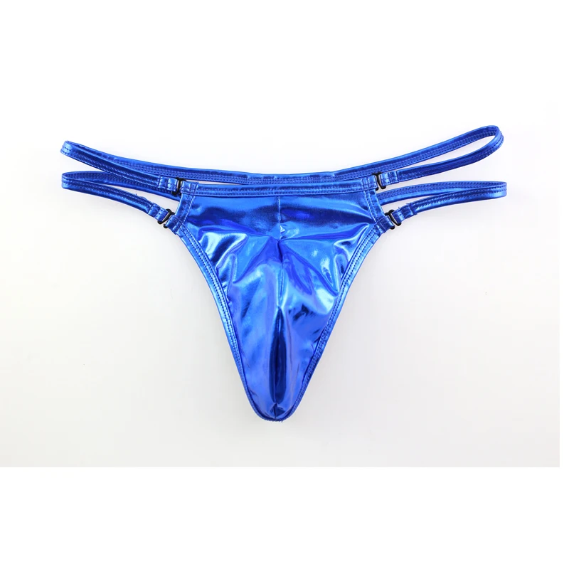 Стринги сексуальные мужские G String Penis Pouch искусственная кожа трусики для геев