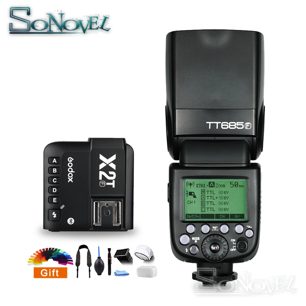 Фотовспышка Godox TT685 TT685F TTL HSS для фотоаппарата с триггером Fuji Fujifilm X100F X2T F