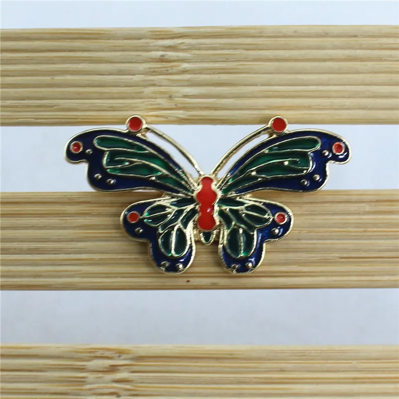 2021 new alloy plating gold color enamel butterfly brooch pin coat accessories corsage | Украшения и аксессуары
