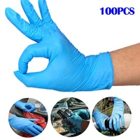 100pcs sml disposable gloves latex for home cleaning disposable food gloves cleaning gloves anti slip acidalkali