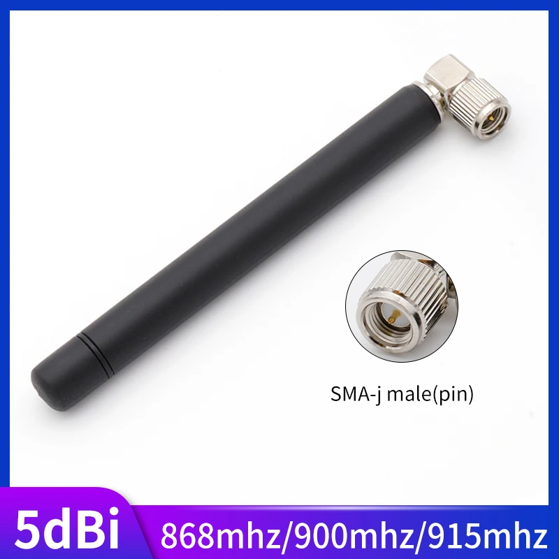 SMA штекер 5dBi 868 МГц антенна локоть Высокое качество Черный 900 915 GSM антенны|Антенны