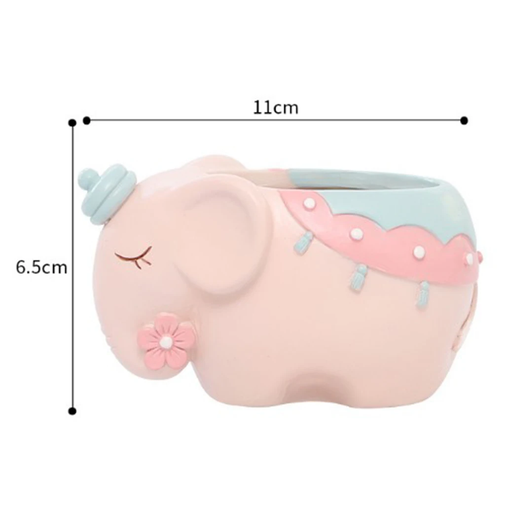 Милые животные цветочный горшок креативный смоляный сад суккулентный кашпо для