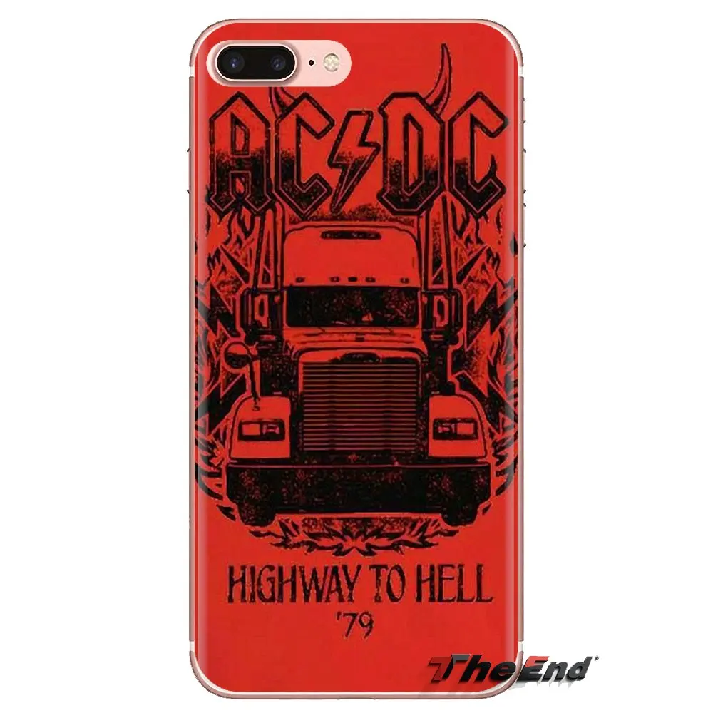 Музыка ACDC AC DC Малкольм Angus прозрачные мягкие чехлы для samsung Galaxy S3 S4 S5 мини S6 S7 край S8