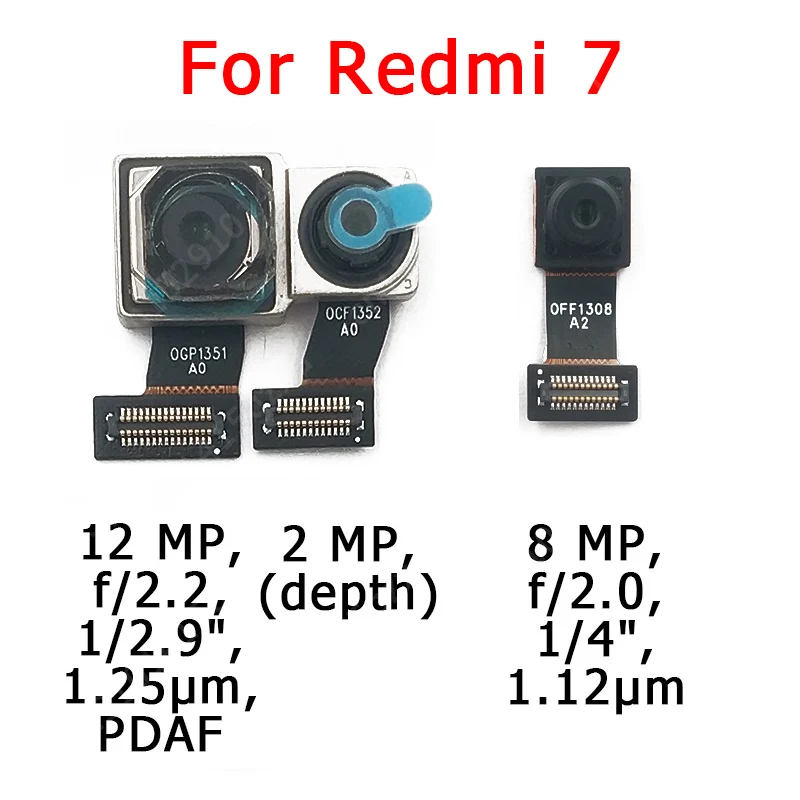 Оригинальная фронтальная задняя камера для Xiaomi Redmi 7 7A Note Pro основной фронтальный