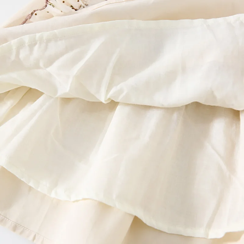 

MILANCEL 2021 Spring Girls Dress Cotton Kids Clothes Floral Apron And Dress Children Outfit 1-5T