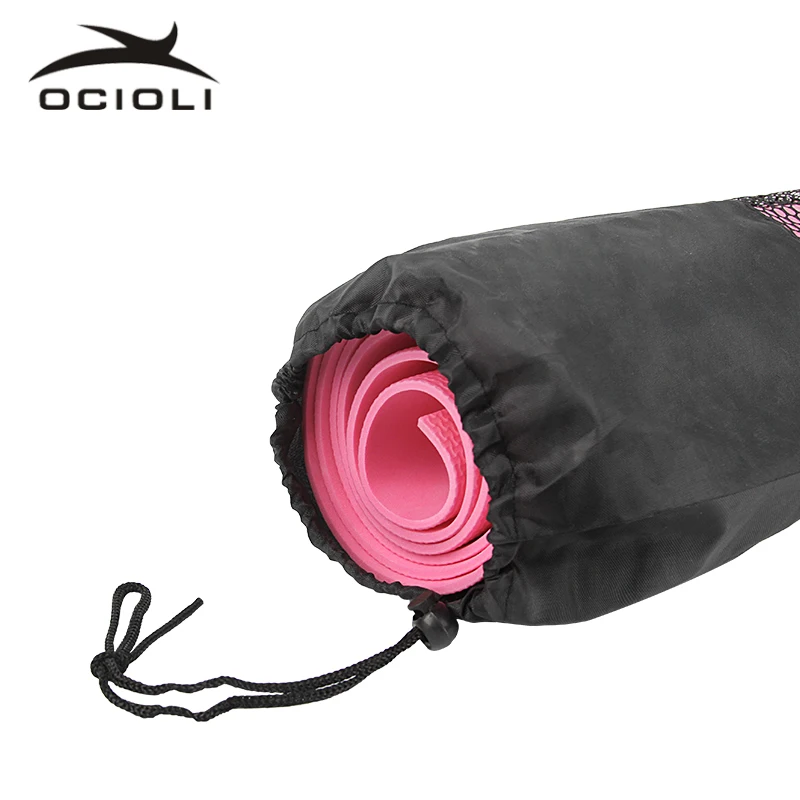 Черный рюкзак для йоги сумка водонепроницаемый нейлоновая пилатеса Сетчатый