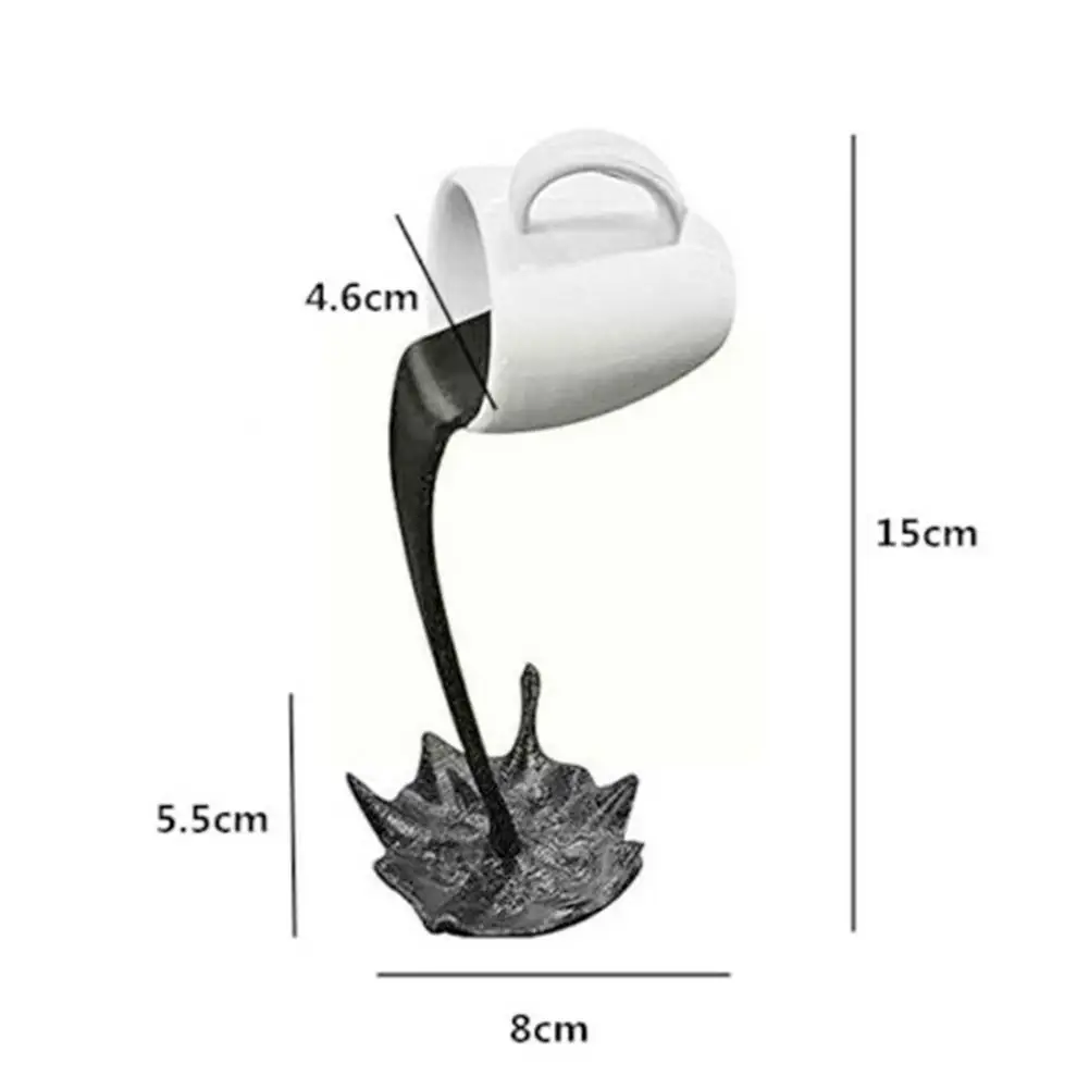 

Suspended Coffee Cup Standing Mug Resin Coffee Shop Decoration 3D Coffee Decoration Cup Q3M8
