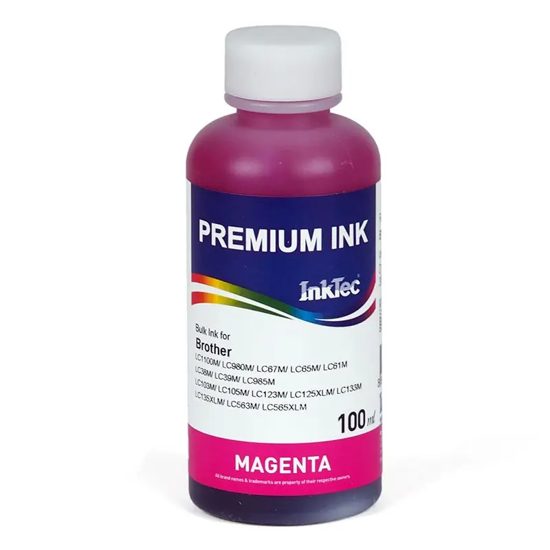 Чернила для принтера Brother LC1100BK LC980BK LC67BK LC65BK LC61BK LC38BK Inktec 100 мл B1100 - купить по