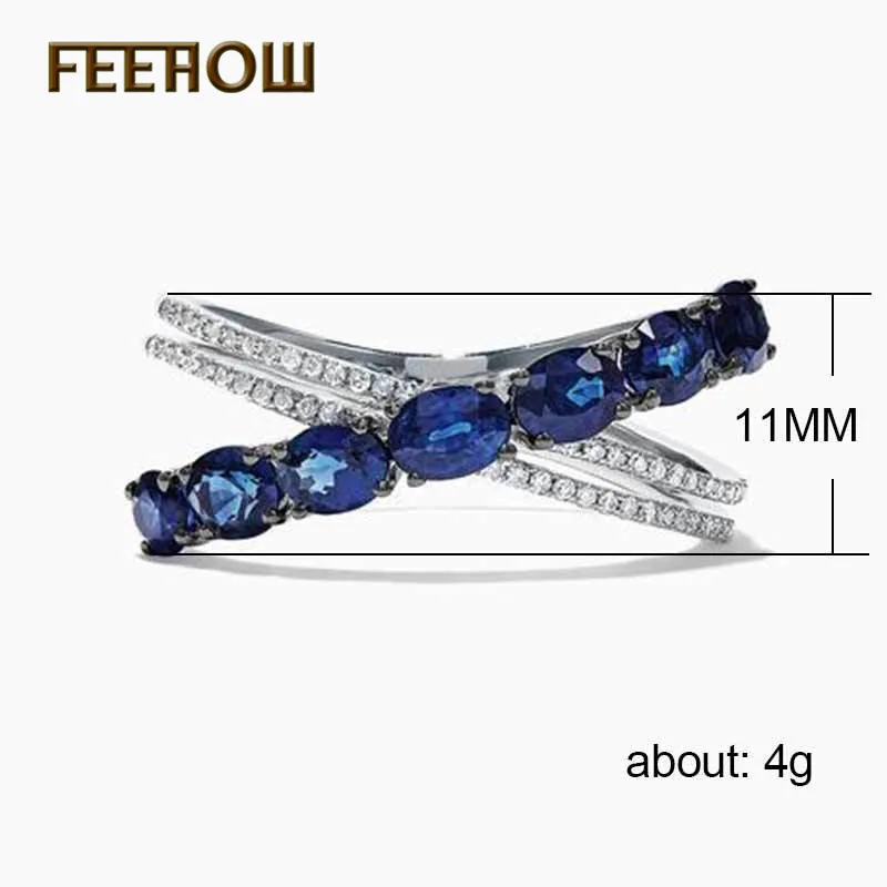 Женское кольцо с крестом FEEHOW Золотое микро покрытием и цирконием в форме х