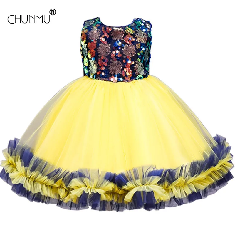 

Рождественское платье с блестками и цветочным рисунком для девочек; Элегантное кружевное платье с большим бантом для девочек на свадьбу; ...