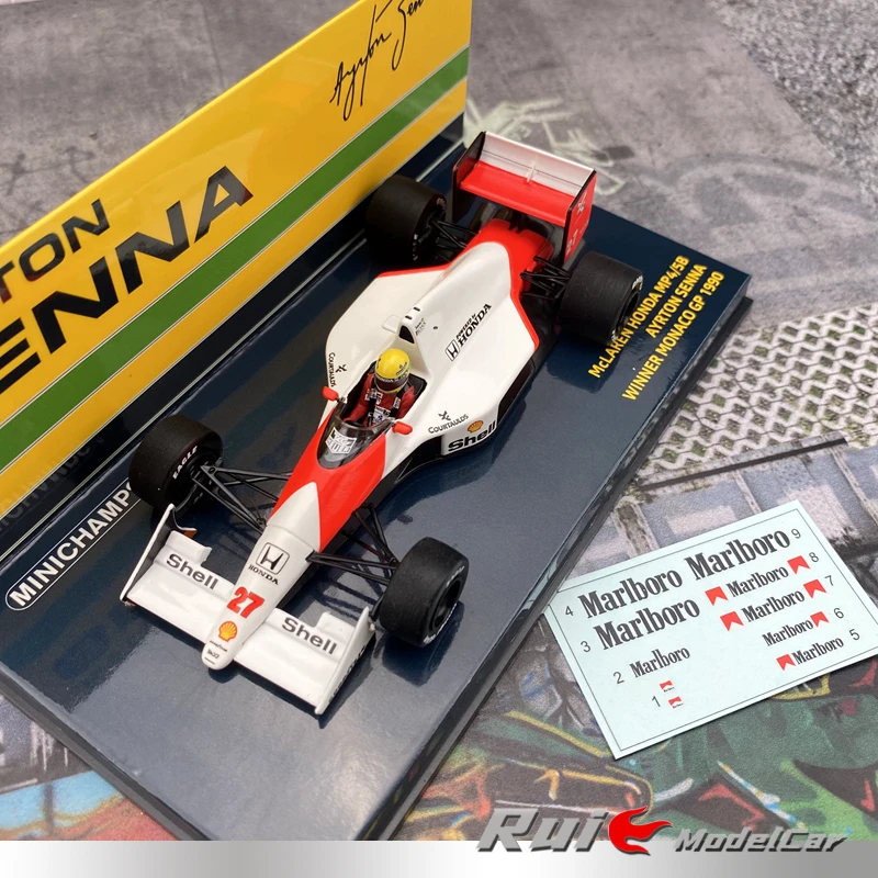 

Minichamps 1:43 McLaren Honda MP4/5B 1990F1 Senna лимитированная Коллекционная серия, пластиковая смола, металлическая литая модель, игрушка в подарок