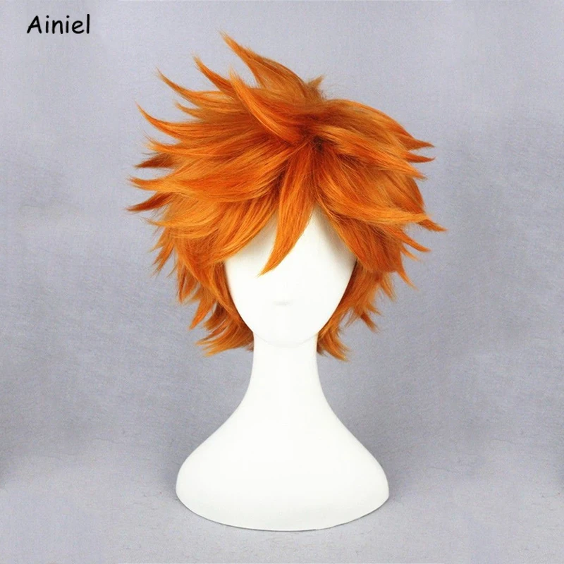 Парик для косплея Shoyo аниме Haikyuu Hinata мальчиков и девочек оранжевый волейбольный