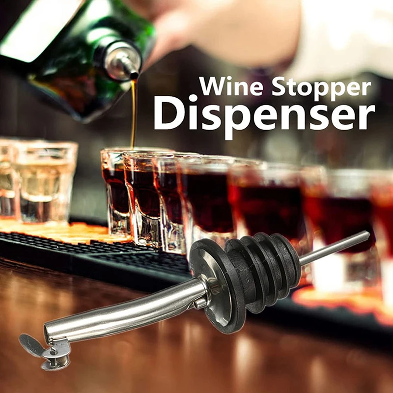 5 шт. Нержавеющая сталь разливщик вина с крышкой для защиты окружающей среды