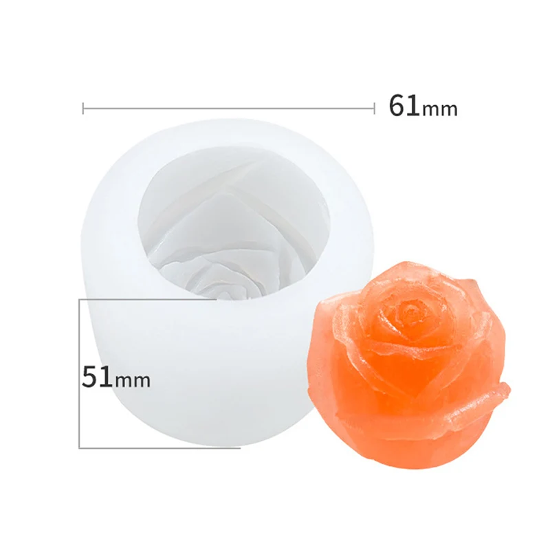 Роза Форма 3D Мороженое Желе кубики производитель пресс форм вечерние