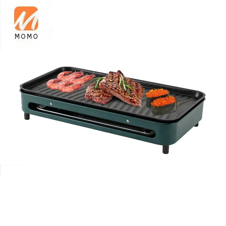 저렴한 2000W 무연 휴대용 실내 전기 바베큐 그릴 조정 가능한 높이 바베큐 실내