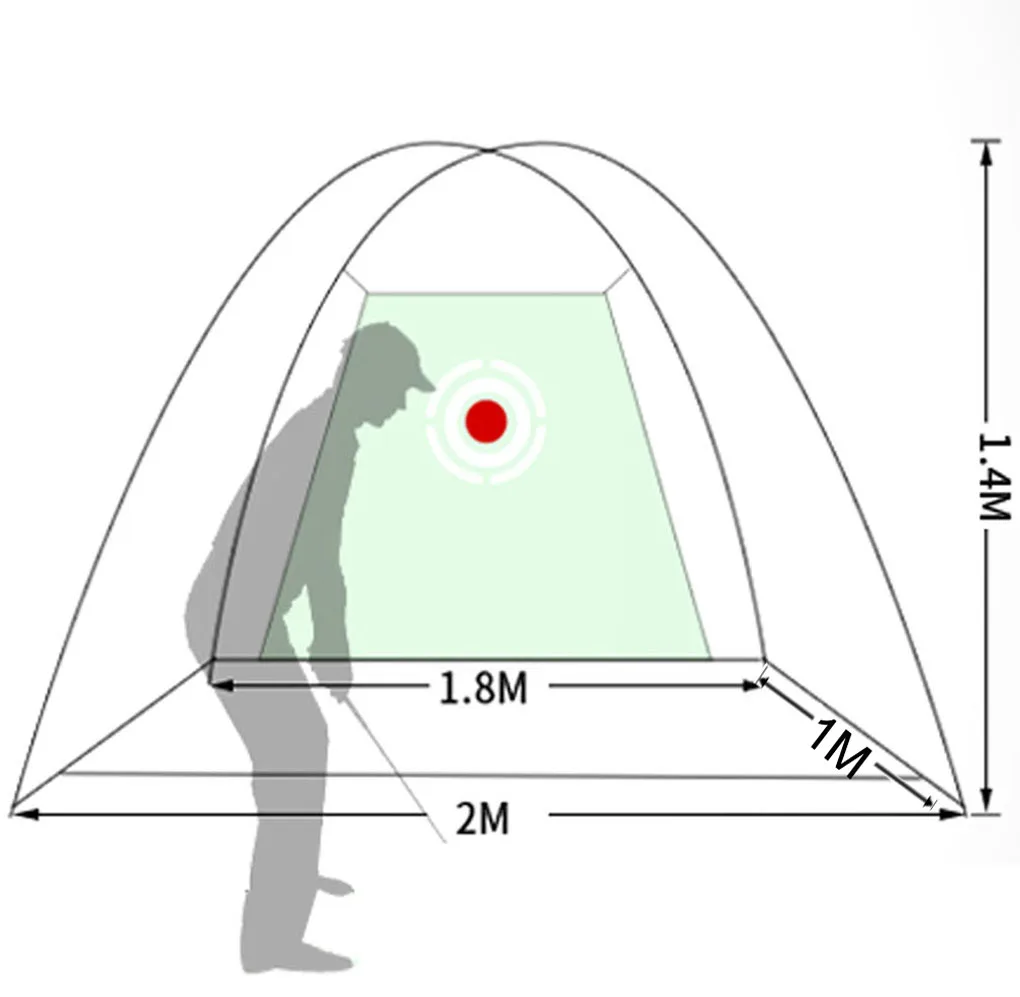 2M 3M Practice Golf Net &amp Mat Pop Up Chipping Hitting Batting Cage Indoor Outdoor Garden Grassland Golfer Training Drop Shipping | Спорт и