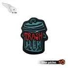 Патчи для мусора с вышивкой, наклейки на заднюю часть жилета, с утюгом, для байкеров