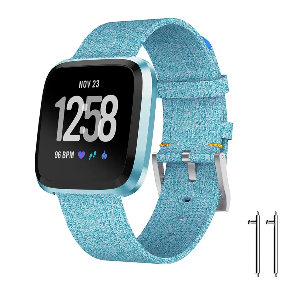 Ouhaobin ремешок для Fitbit Versa 2 Band Роскошные тканые тканевые ремешок сменный Браслет для Fitbit Versa 2 ремешок 910#2