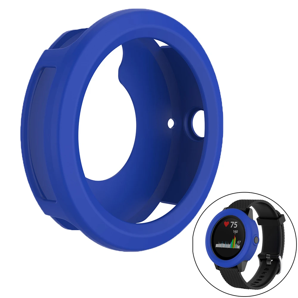 Blue Мягкий силиконовый резиновый чехол защитный чехол для Garmin Vivoactive 3 чехол для часов Garmin Vivoactive3 защитный чехол - Цвет: Blue