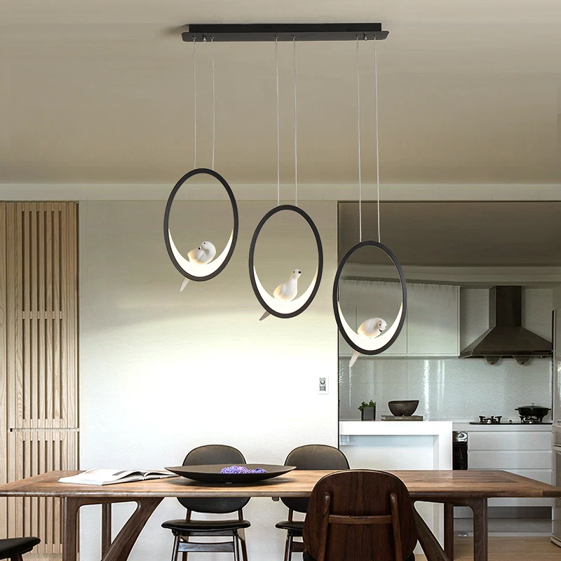 Креативная светодиодная Люстра для столовой кухни магазина люстра освещение