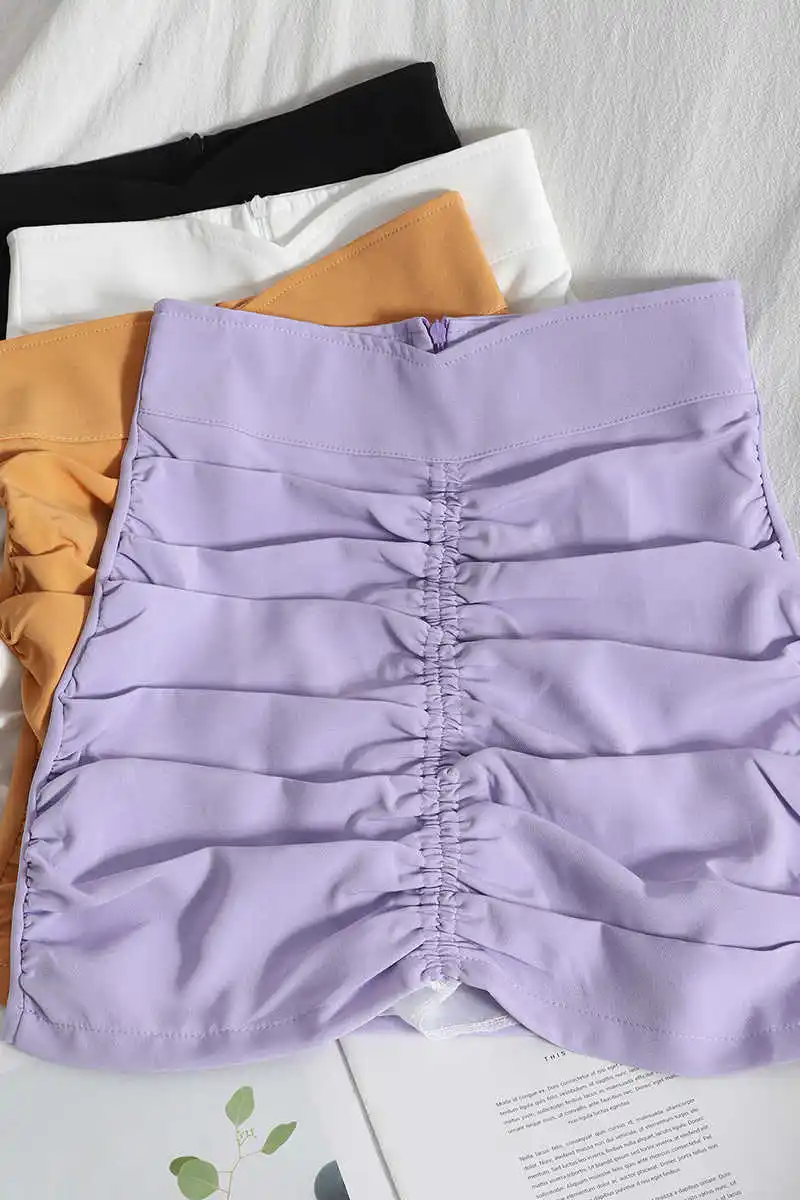 

Spring and summer new age reducing temperament pleated skirt Korean high waist hip skirt looks thin and versatile