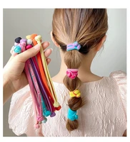 200pcslot children headwear hair band girl knot double end multi rubber high elastic rope styling accessories ha2526