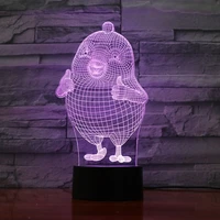 3d chick illusion lamp led night light acrylic usb desktop table lamp 3d gifts toys for kids baby room decor sleeping lights