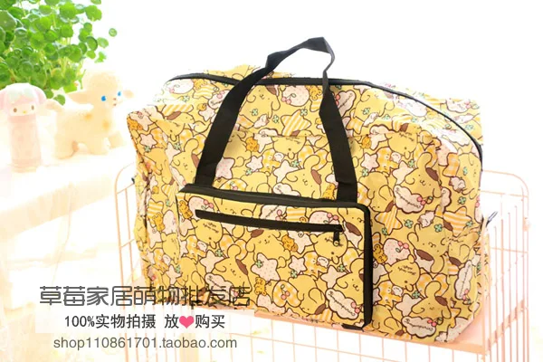 Мультфильм женщин hello kitty My Melody Марка oroll собака Марка pom-Pom Purin портативная складная сумка для багажа дорожные сумки Сумка-тележка