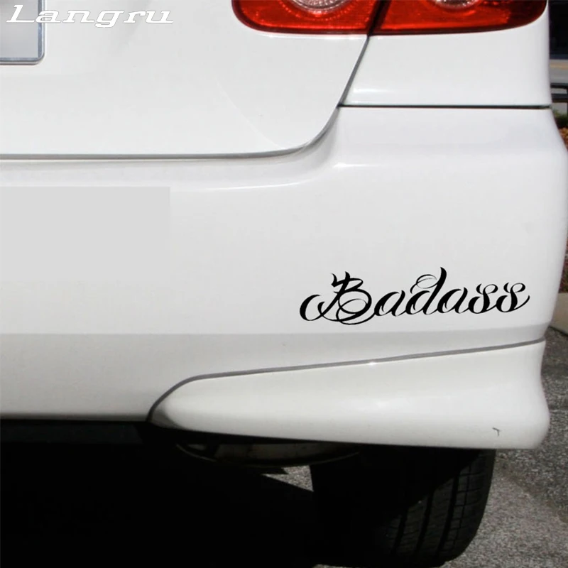 Langru Badass Fun виниловая наклейка на лобовое стекло автомобиля Наклейка графические