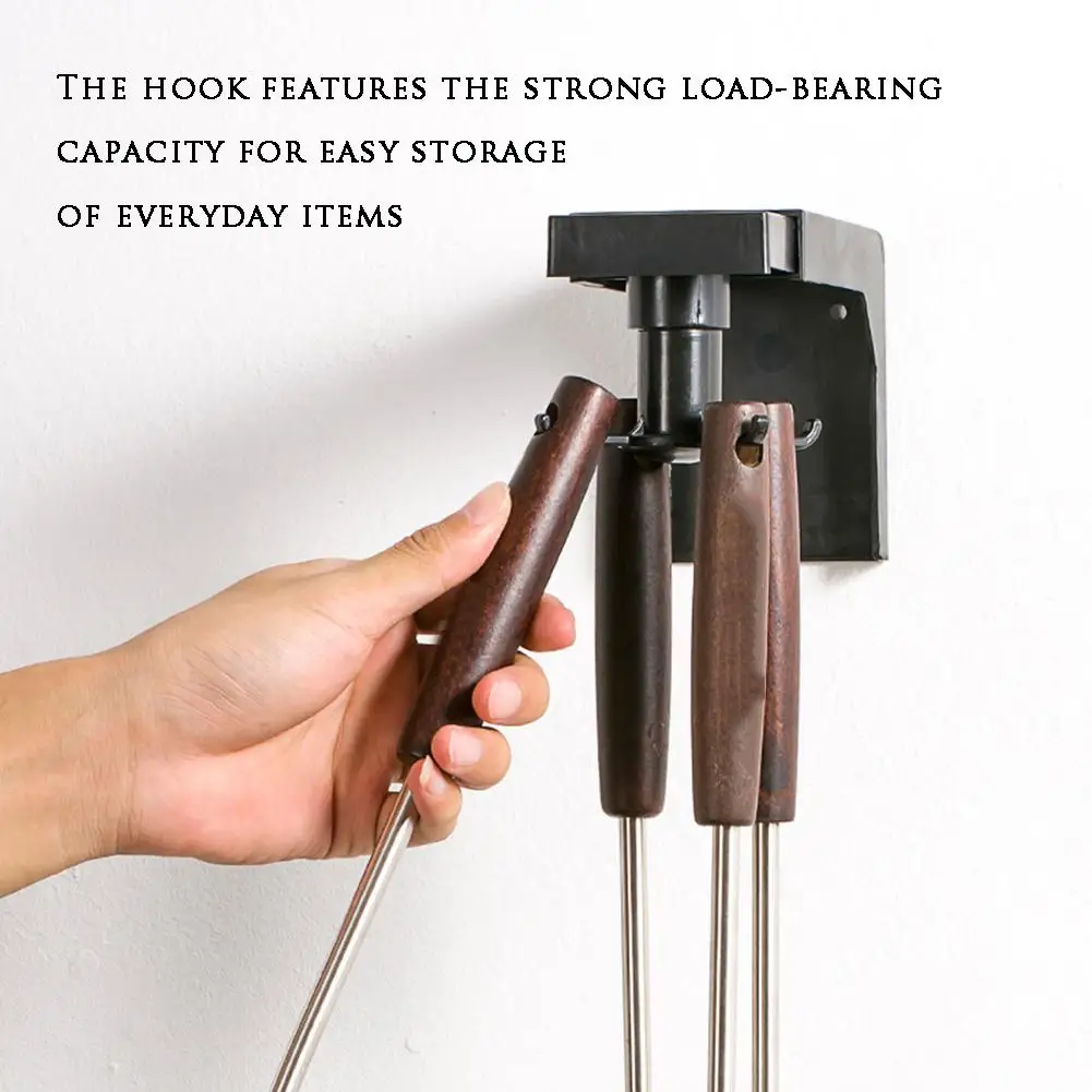 Rotary Kitchen Hook Wall Rotating 360 Degrees Rotatable 6 Storage Gadget Tableware Accessory | Дом и сад