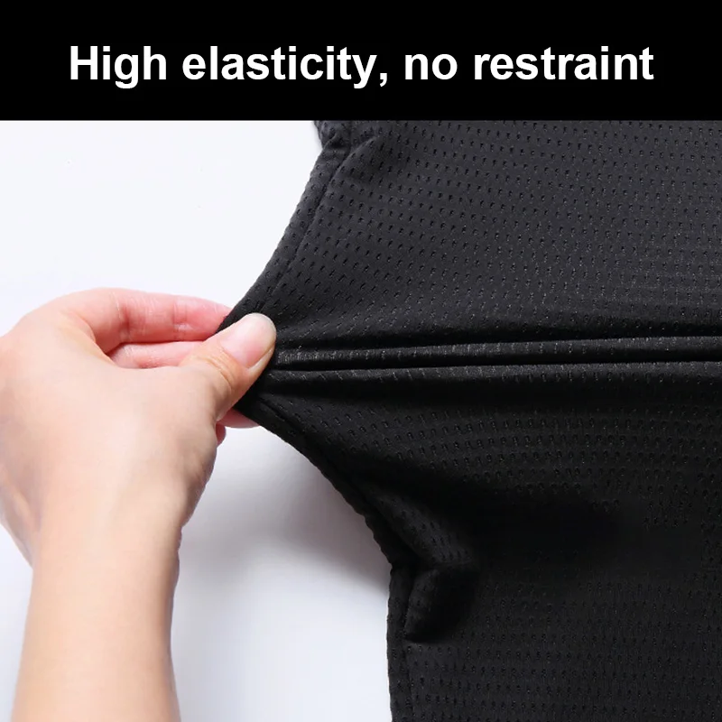 

Ice Silks Quick Drying Men Casual Shorts with Zipper Pocket Daily Home Travel Summer Beach Shorts K2