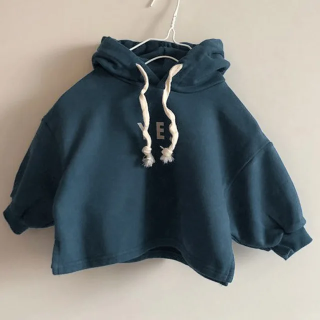 Детские повседневные свободные толстовки Толстовка С Капюшоном Для Девочек